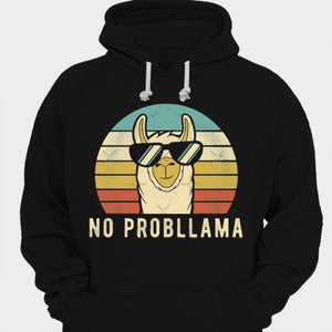 No Probllama Vintage Llama Shirts