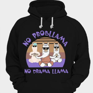 Camisetas de llamas No Probllama No Drama