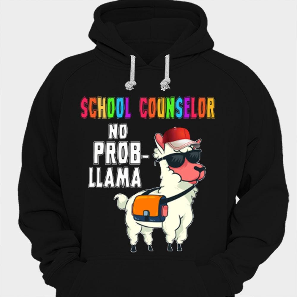 Camisetas de llamas de consejero escolar sin problemas