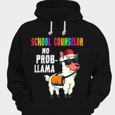 School Counselor No Prob Llama Shirts