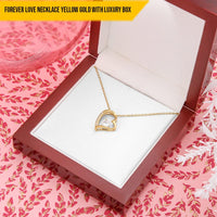 To My Wife Necklace - Whenever You Touch This Heart You'll Know That I Love You