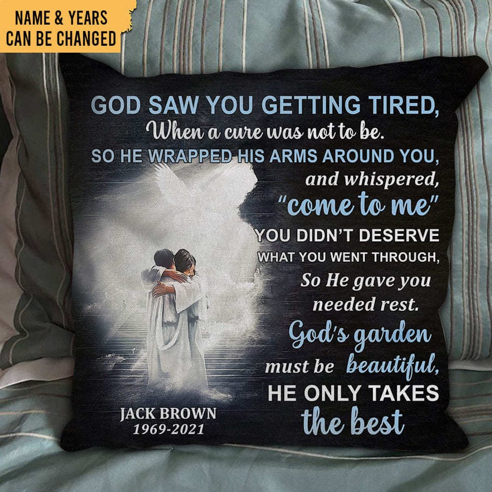 Personalized memorial clearance pillow