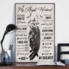 My Angel Husband Memorial Poster, Canvas