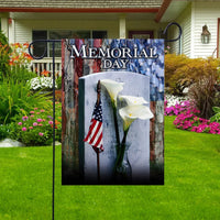 American Veteran Pray Memorial Day House & Garden Flag