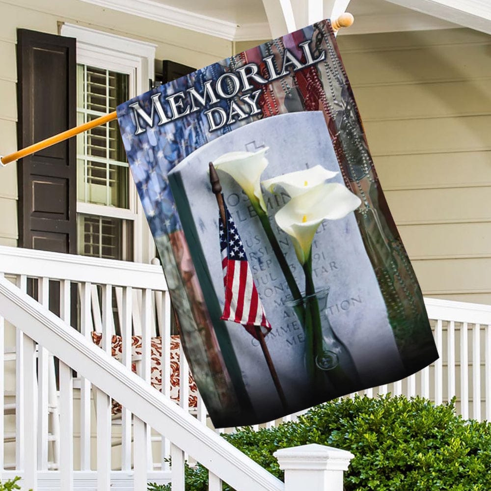 Bandera para casa y jardín del Día de los Veteranos de Guerra de Estados Unidos