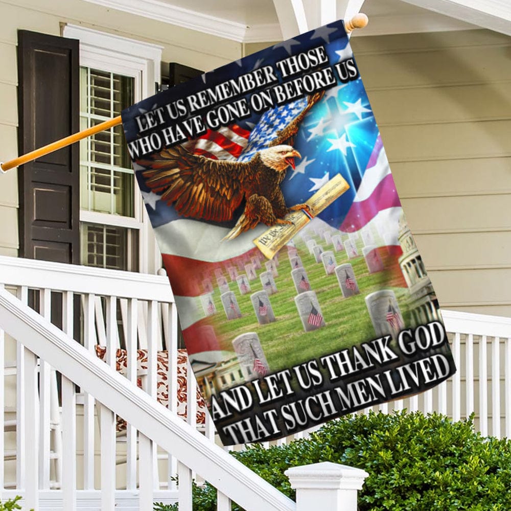 Let Us Remember Those Memorial Day House & Garden Flag