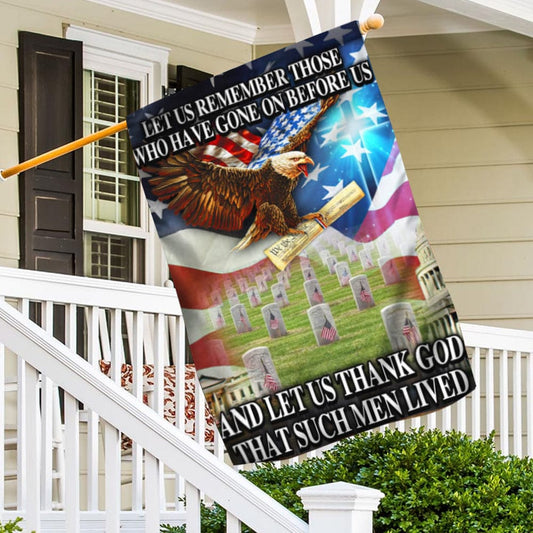 Let Us Remember Those Memorial Day House & Garden Flag
