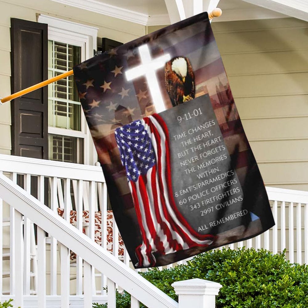 9-11-01 All Remembered Memorial Day House & Garden Flag