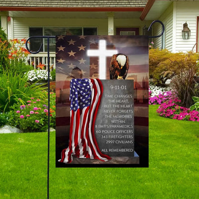 9-11-01 All Remembered Memorial Day House & Garden Flag