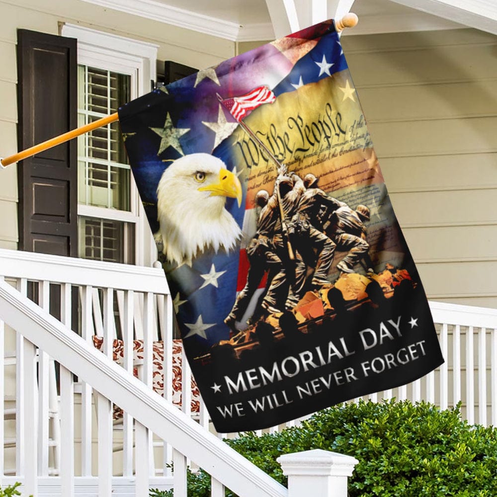 We Will Never Forget Memorial Day House & Garden Flag