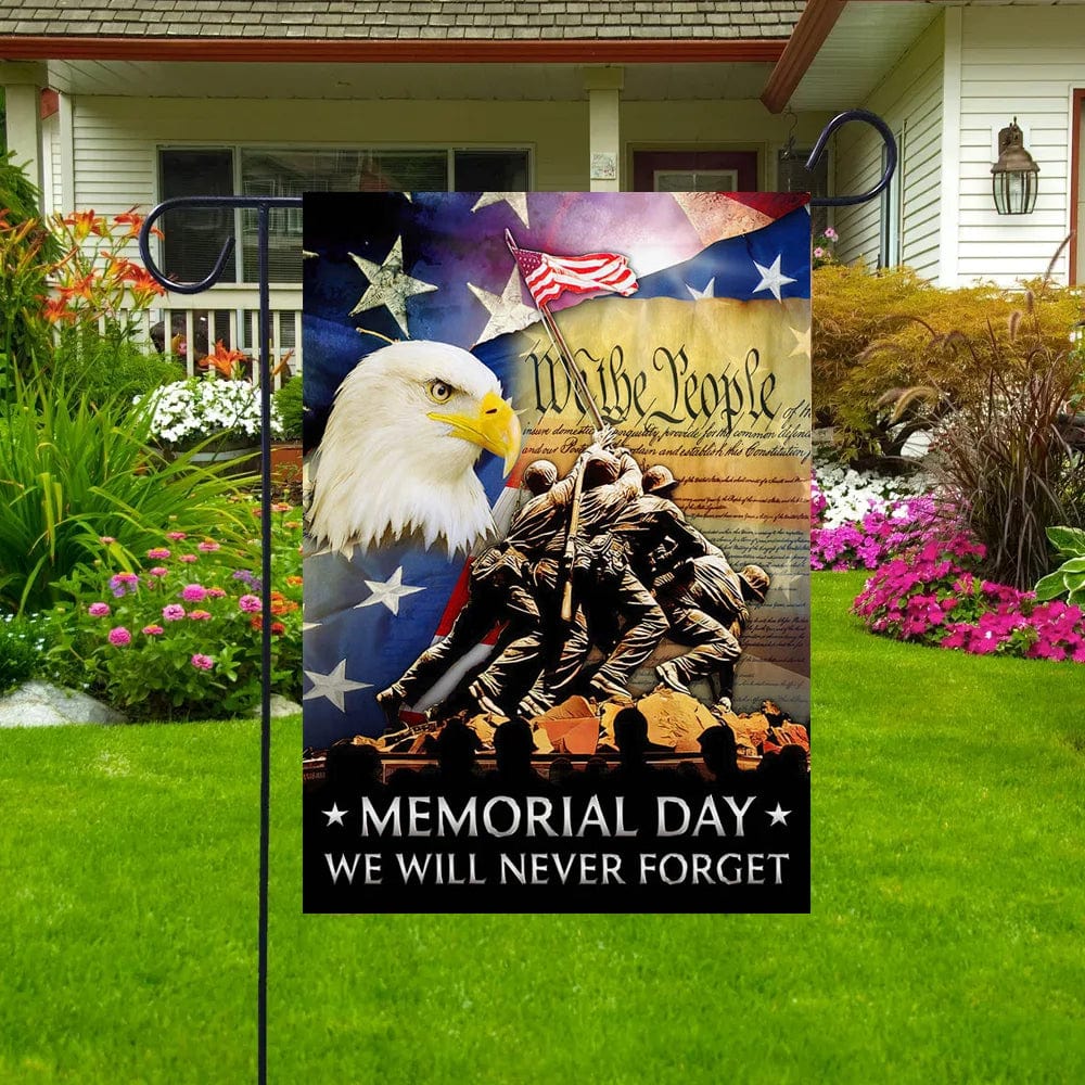 We Will Never Forget Memorial Day House & Garden Flag