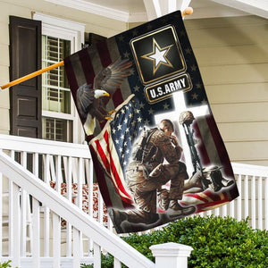 Bandera para casa y jardín del Día de los Caídos del Ejército de EE. UU.