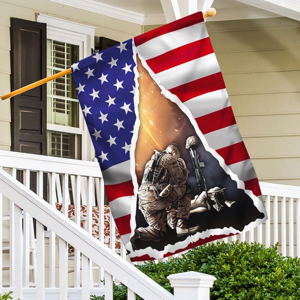 US Veteran Memorial Day House & Garden Flag