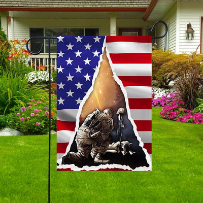 US Veteran Memorial Day House & Garden Flag