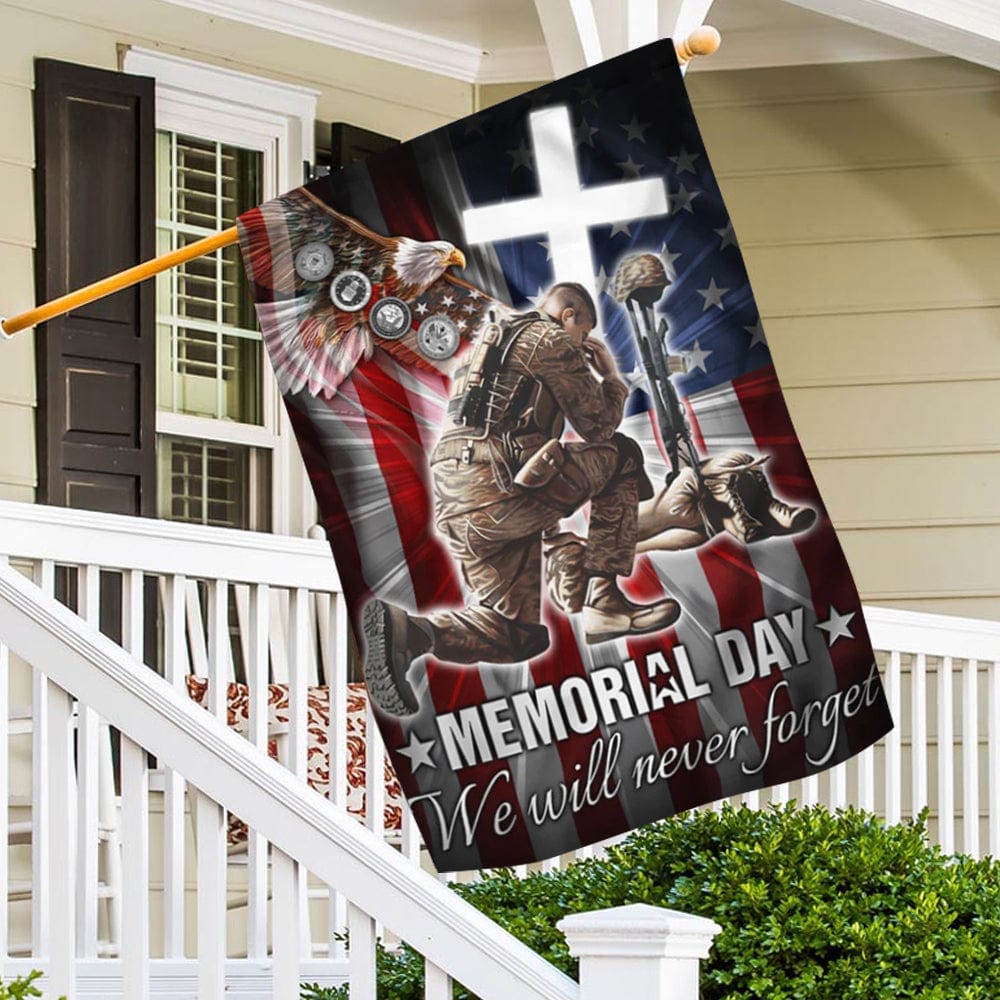 We Wil Never Forget Memorial Day House & Garden Flag
