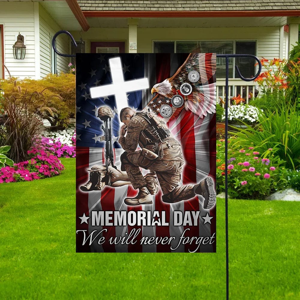 We Wil Never Forget Memorial Day House & Garden Flag