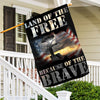 Land Of The Free Because Of The Brave Memorial Day House & Garden Flag