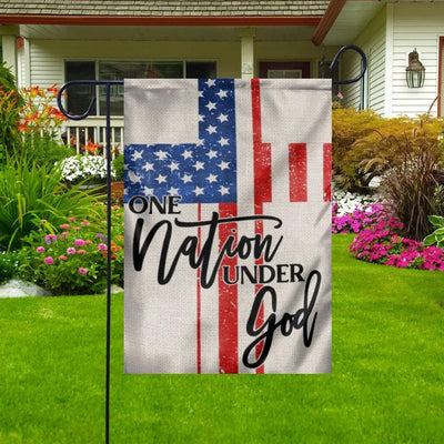 One Nation Under God Memorial Day House & Garden Flag