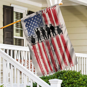 Patriotic American Veteran Memorial Day House & Garden Flag