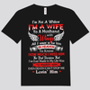 I'm A Wife To A Husband With Wings In Heaven Memorial Shirts
