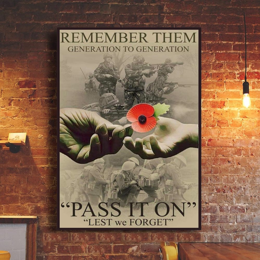 Remember Them Memorial Day Poster, Canvas