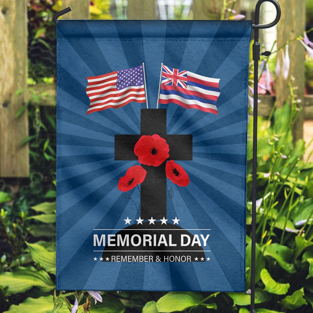 Remember & Honor Memorial Day House & Garden Flag