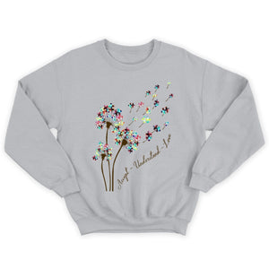 Autism Acceptance Shirt, Accept Understand Love With Puzzle Piece Dandelion