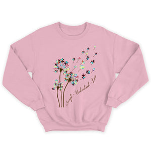 Accept Understand Love With Puzzle Piece Dandelion Autism Acceptance Hoodie Shirt