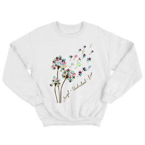 Autism Acceptance Shirt, Accept Understand Love With Puzzle Piece Dandelion