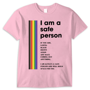 Camisetas LGBT Soy una persona segura