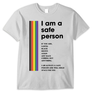 Camisetas LGBT Soy una persona segura