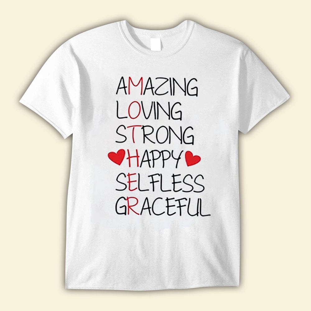 Amazing Loving Strong M-O-T-H-E-R Mother's Day Shirts