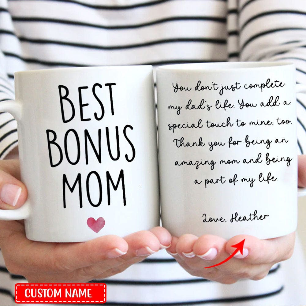 Best Bonus Mom Personalized Mother's Day Mugs, Cup