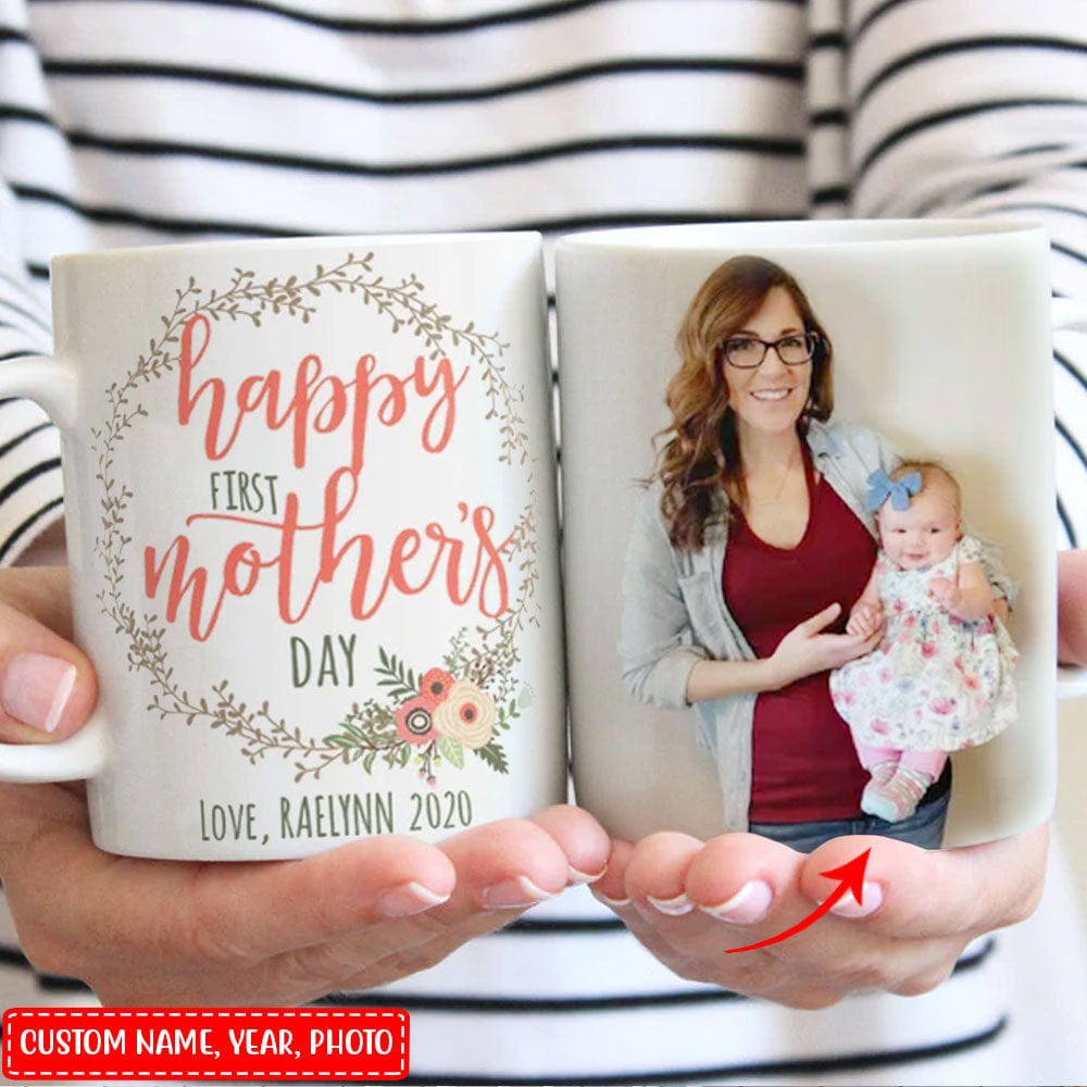 Personalized Happy First Mother's Day Mugs, Cup