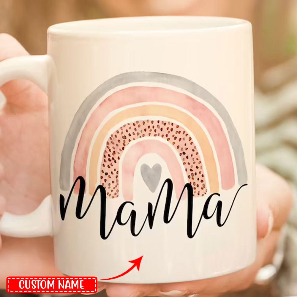 Mama Rainbow Personalized Mother's Day Mugs, Cup