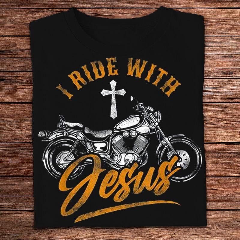 I Ride With Jesus Motorcycles Shirts