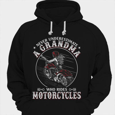 Never Underestimate A Grandma Who Rides Motorcycles Shirts