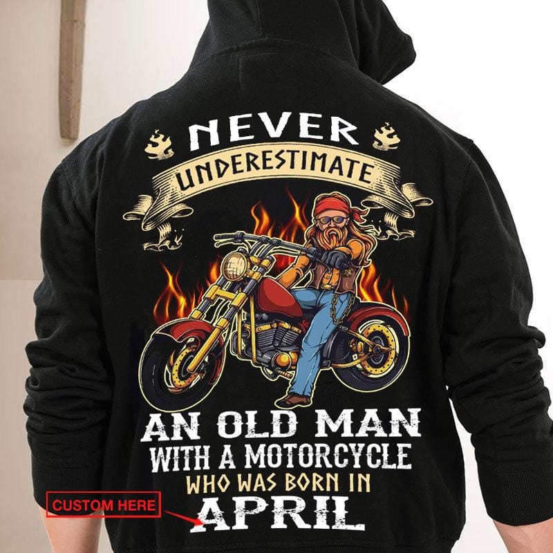 Nunca subestimes a un anciano con una motocicleta Camisetas personalizadas