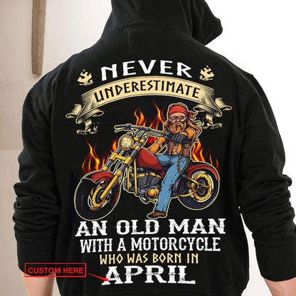 Nunca subestimes a un anciano con una motocicleta Camisetas personalizadas