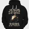 Jesus Is My Savior Riding Is My Therapy Motorcycles Shirts