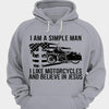 I'm A Simple Man I Like Motorcycle And Believe In Jesus Shirts