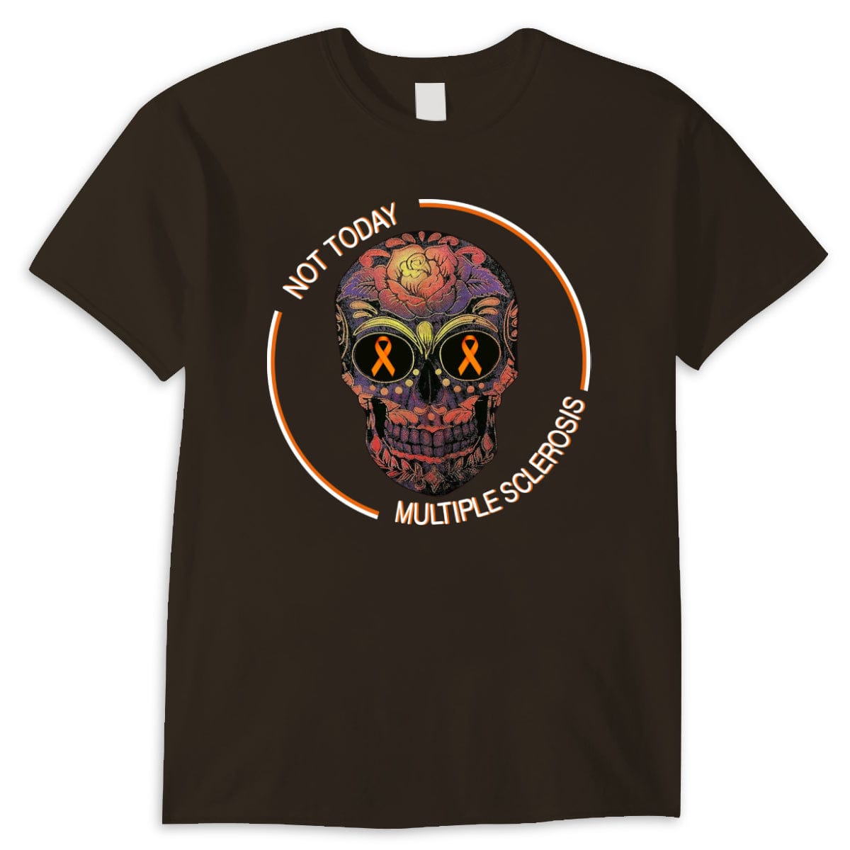 Camisetas de concienciación sobre la esclerosis múltiple con calaveras Not Today