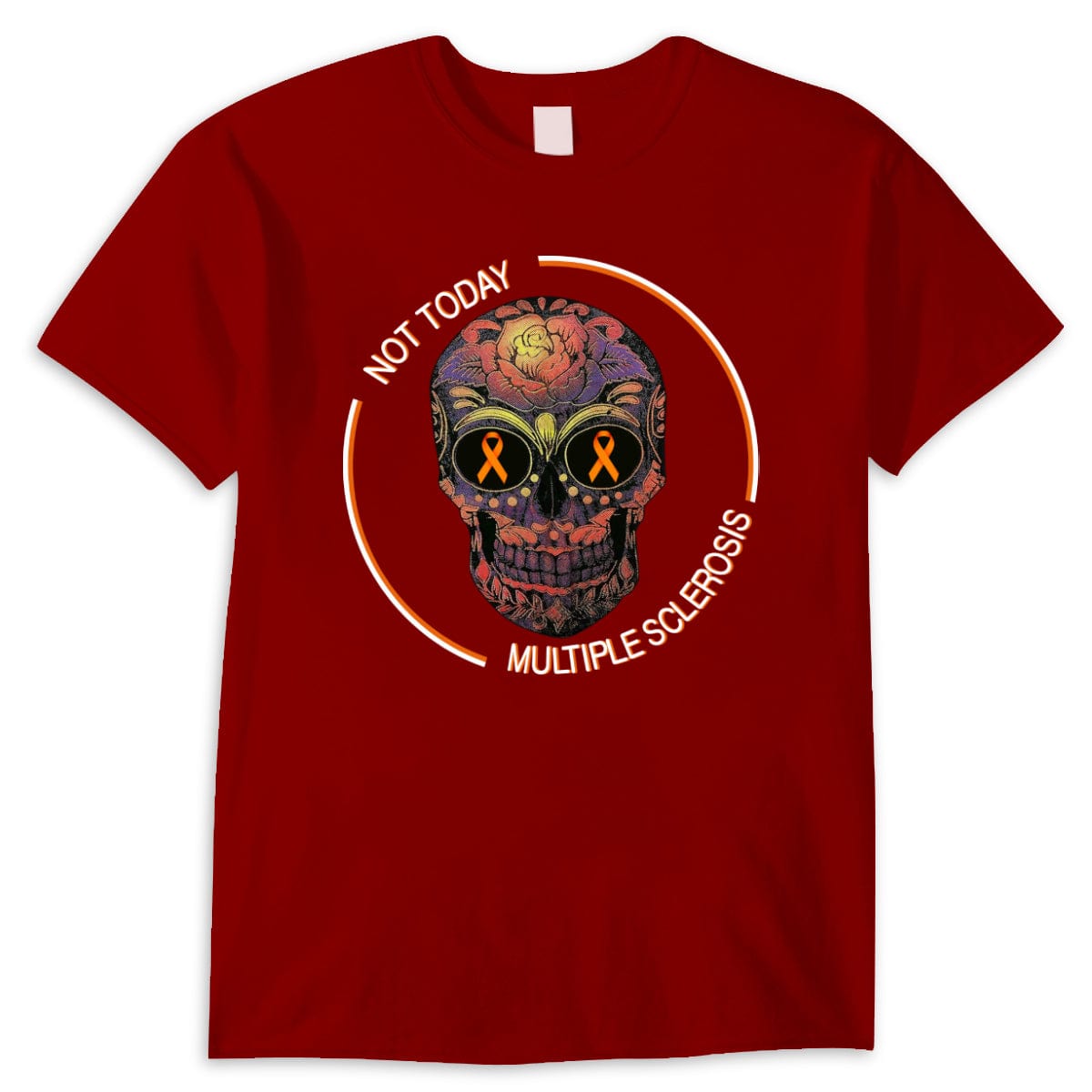 Camisetas de concienciación sobre la esclerosis múltiple con calaveras Not Today
