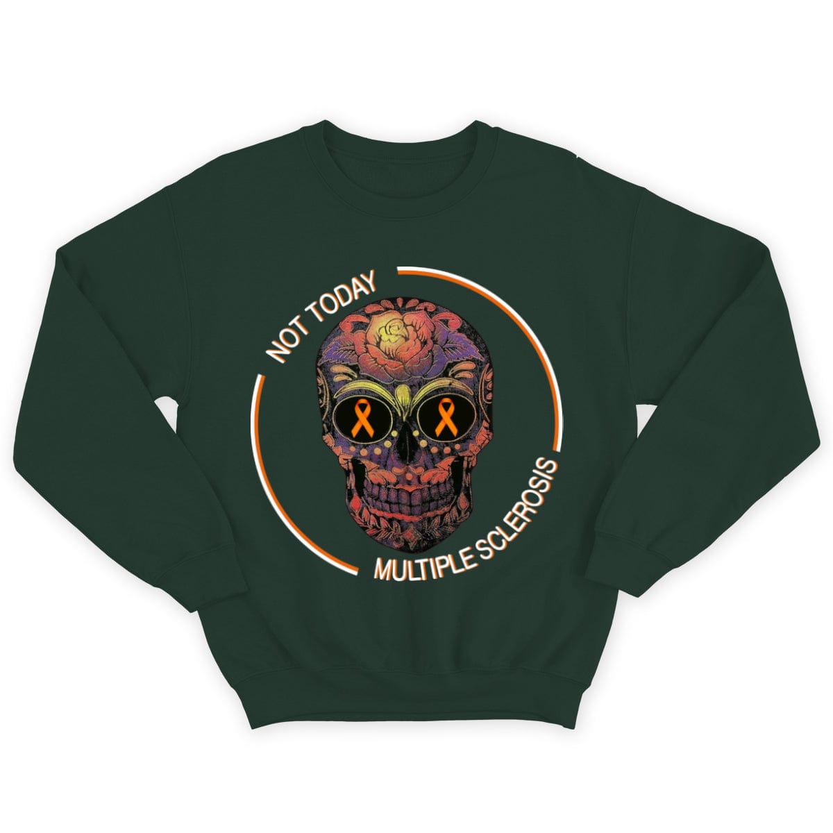 Camisetas de concienciación sobre la esclerosis múltiple con calaveras Not Today