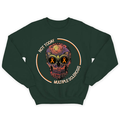 Camisetas de concienciación sobre la esclerosis múltiple con calaveras Not Today