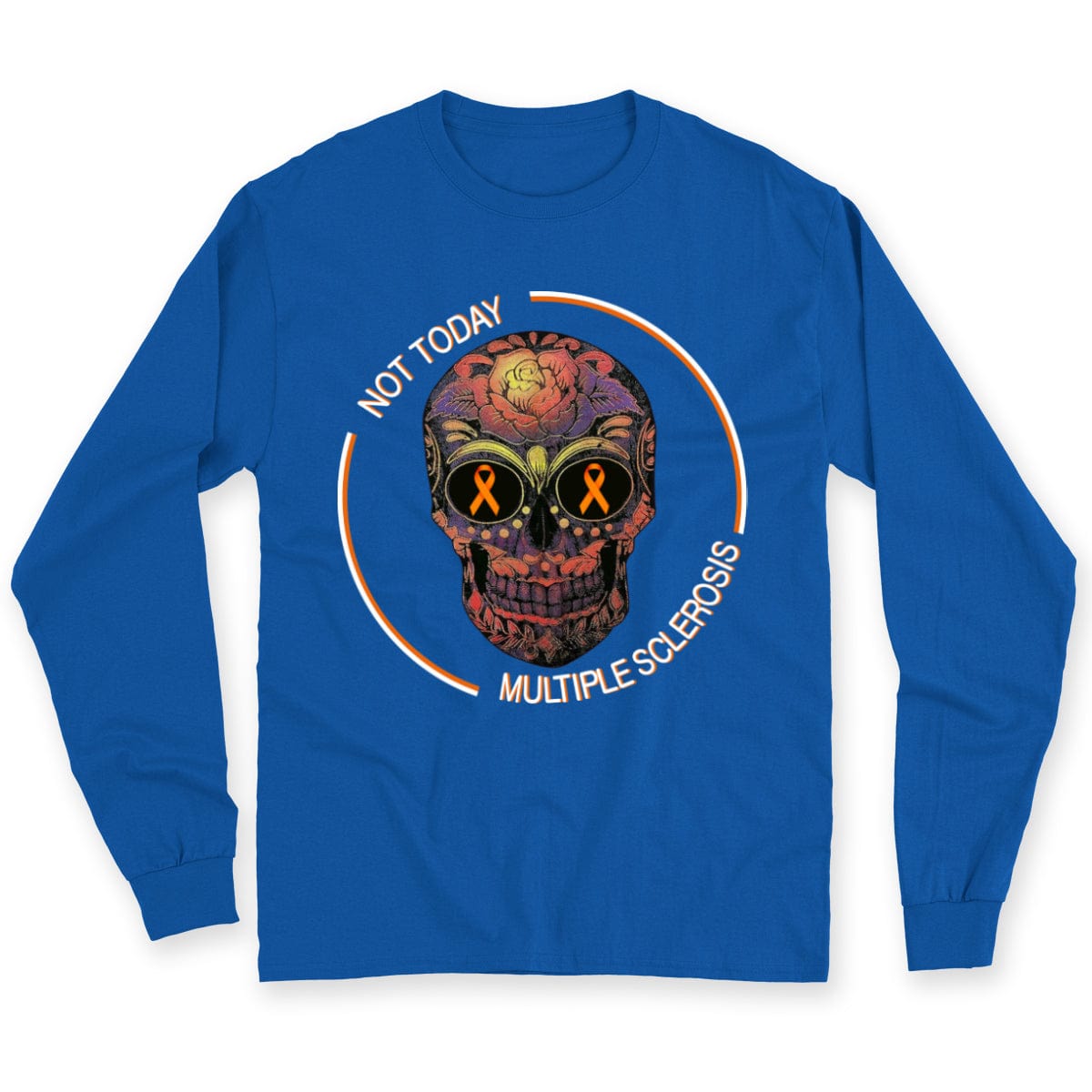 Camisetas de concienciación sobre la esclerosis múltiple con calaveras Not Today
