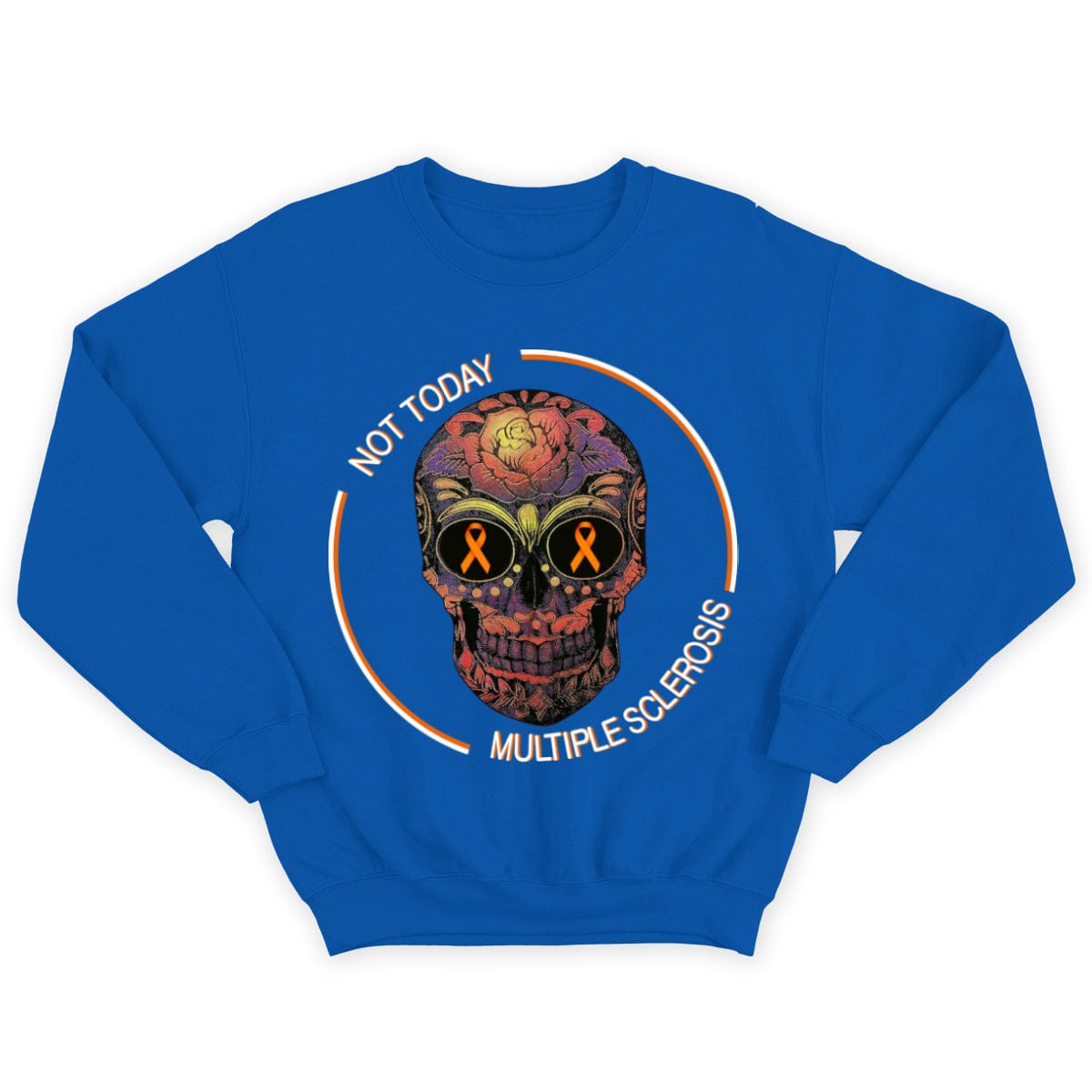 Camisetas de concienciación sobre la esclerosis múltiple con calaveras Not Today