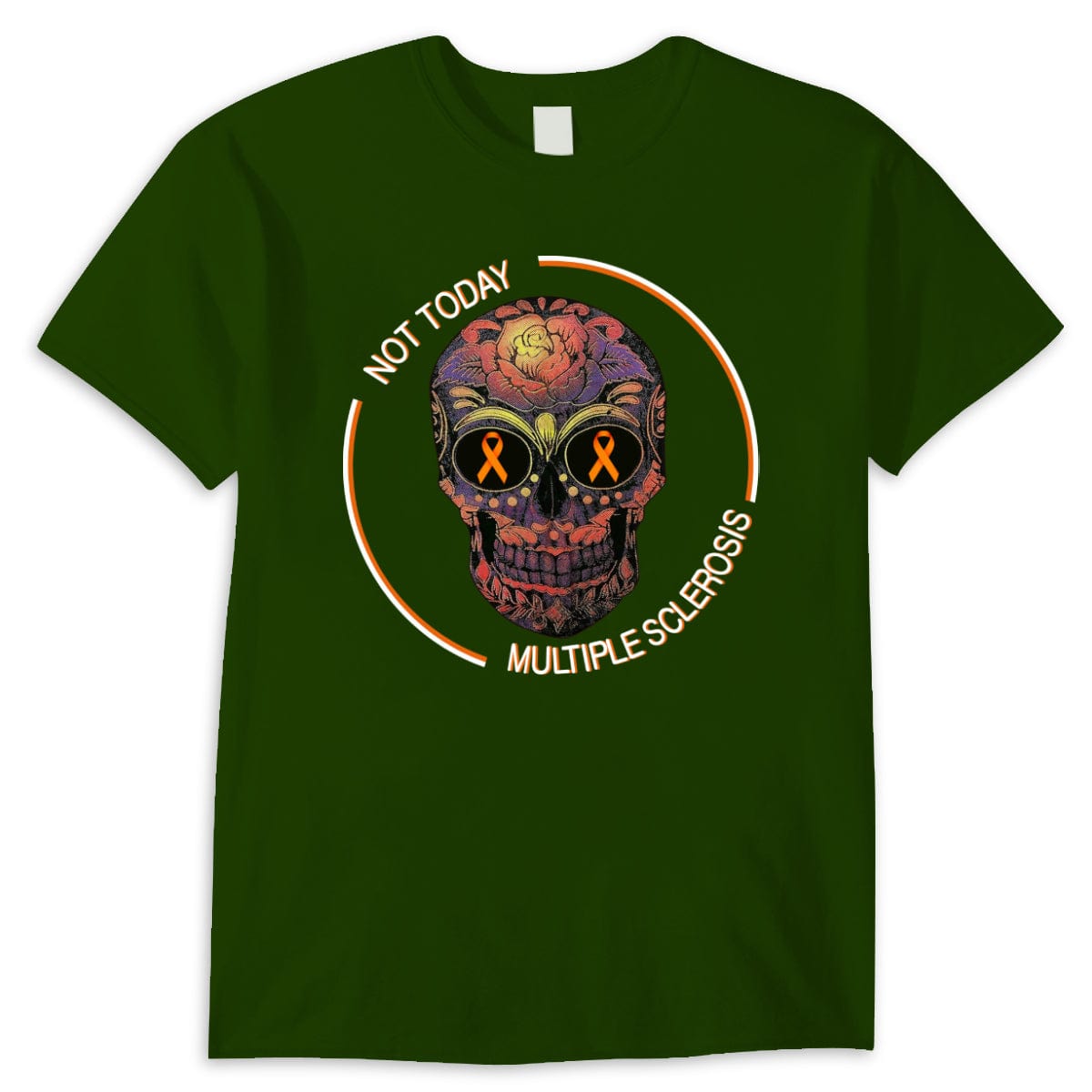 Camisetas de concienciación sobre la esclerosis múltiple con calaveras Not Today