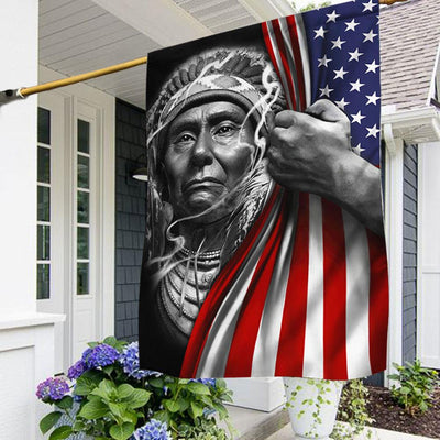 Native American Flag House & Garden