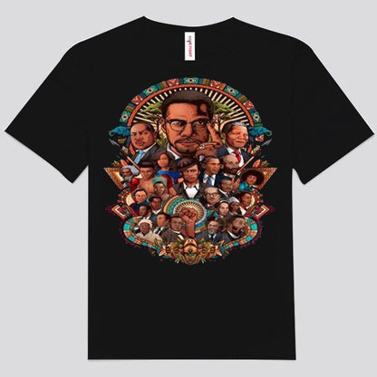 Camisetas afroamericanas con historia negra